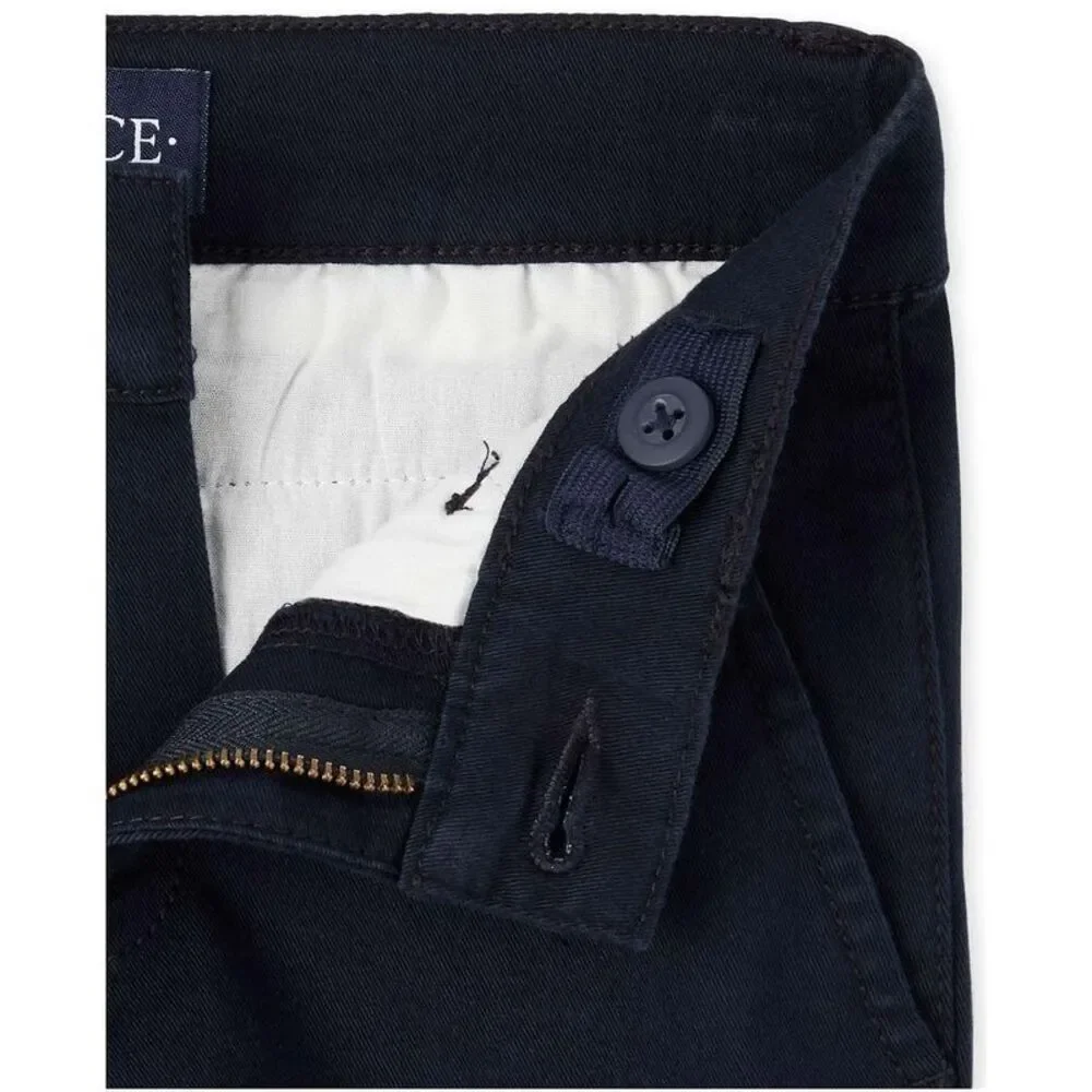 The Children's Place Boys Uniform Stretch Skinny Chino Pants 2-Pack Blue 5